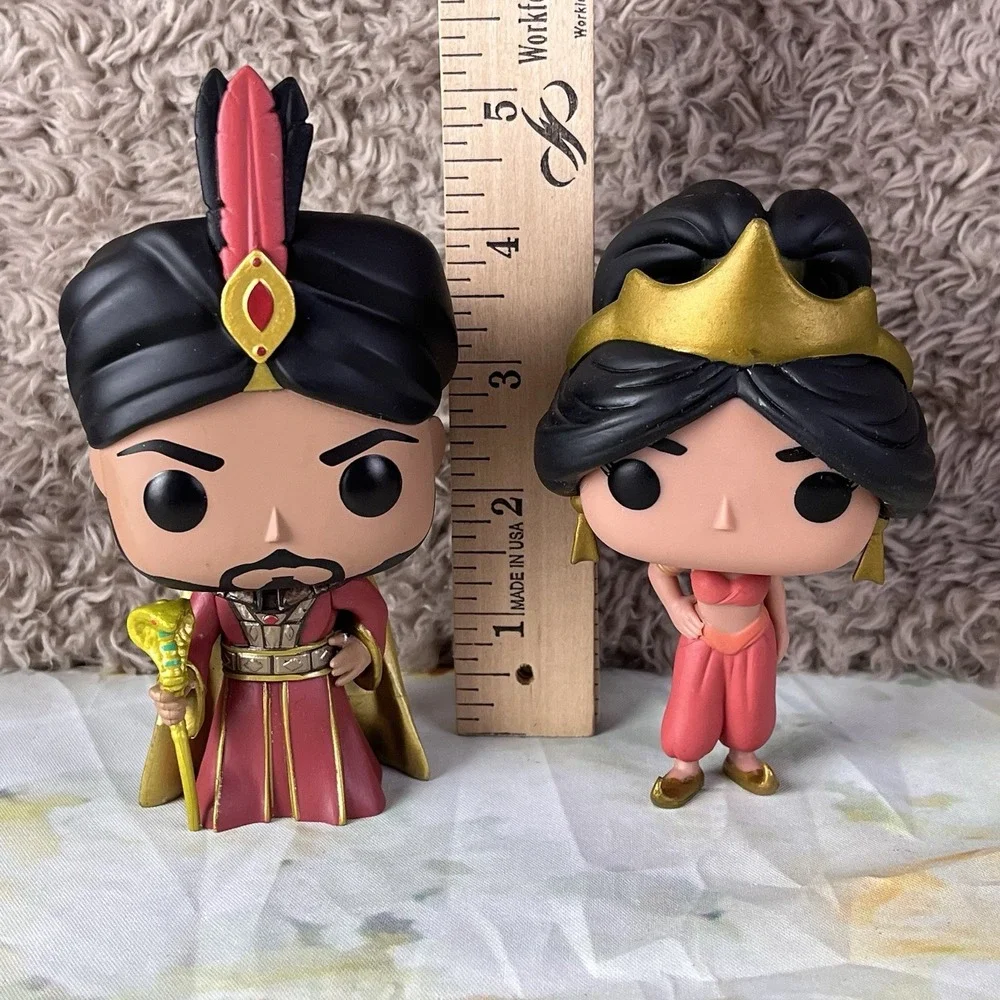 Funko Pop Disney Aladdin Princess Jasmine 2017 Jafar 2019 Vinyl Figures Toys
